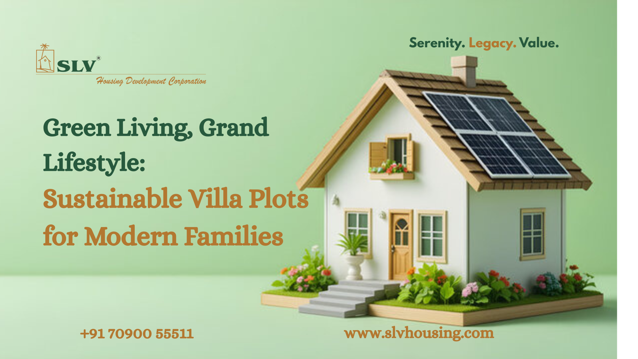 Sustainable Luxury Villa Plots in Bangalore | SLV Housing Eco-friendly villa plots in Bangalore by SLV Housing – sustainable living with luxury amenities